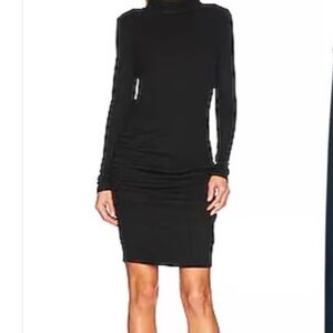 Michael Stars Velma Black Turtleneck Dress sz M